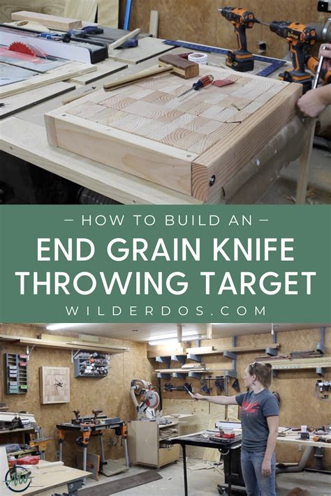 End Grain Knife Target