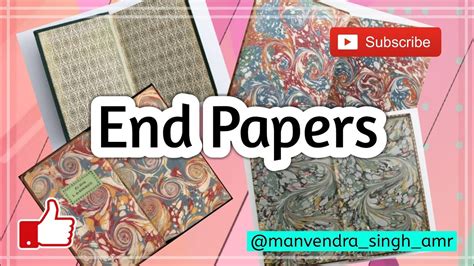 End Paper Book Binding