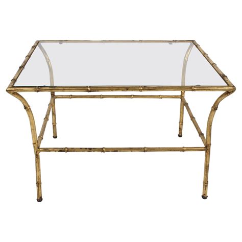 End Table Bamboo Gold