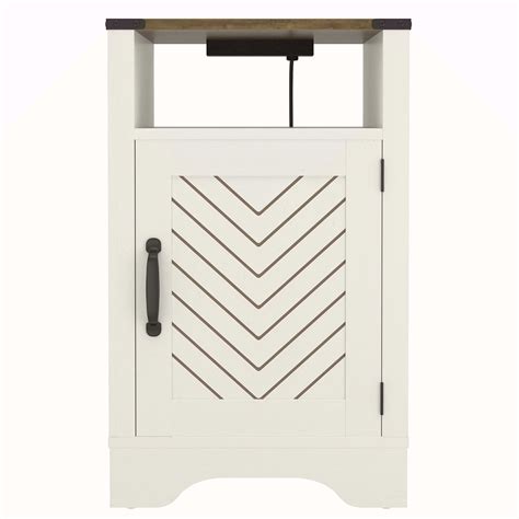 End Table With Electrical Plug