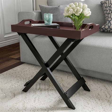 End Table With Removable Tray Top