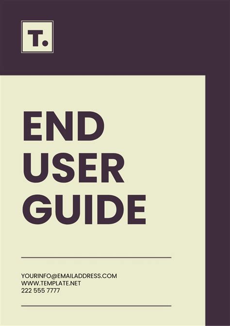 End User Guide Template