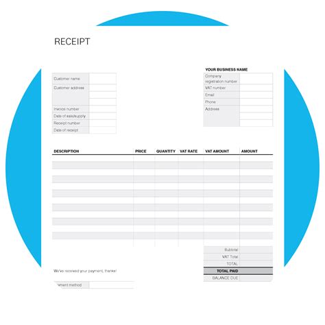 Endeposit Receipt Template