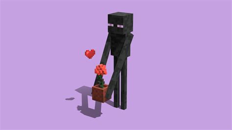 Enderman Holding Flower
