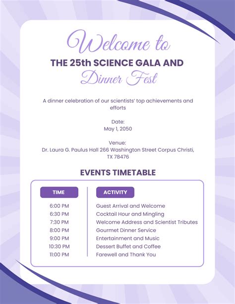 Endinner Program Template