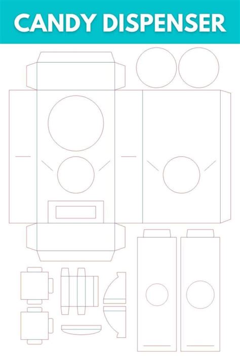 Endiy Paper Candy Dispenser Template