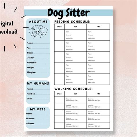 Endog Sitting Schedule Template
