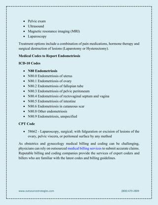 endometriosis scar excision cpt code