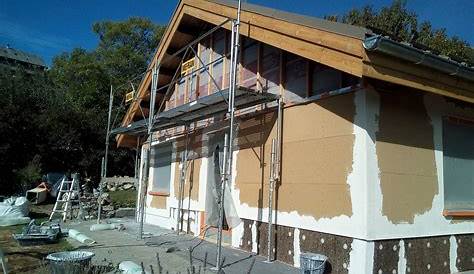 Enduit De Facade Sur Maison Ossature Bois Extension D'une Habitation En Avec