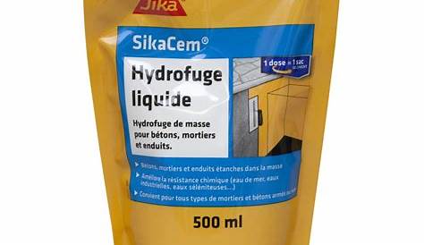 Enduit Hydrofuge Sika SIKA Cem Liquide Pour Bétons, Mortiers Et
