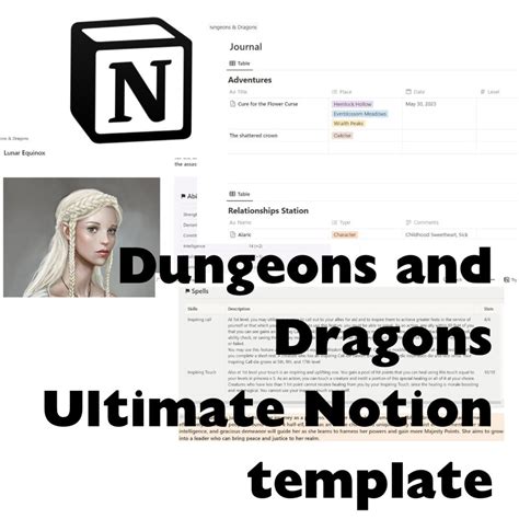 Endungeons And Dragons Notion Template