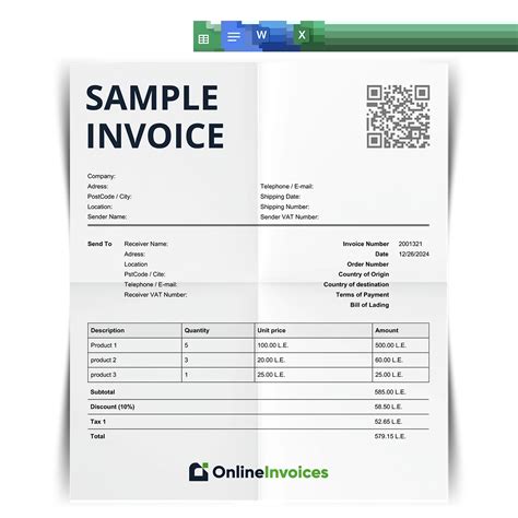 Ene Invoice Template
