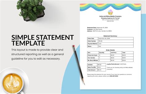 Enearning Statement Template Word