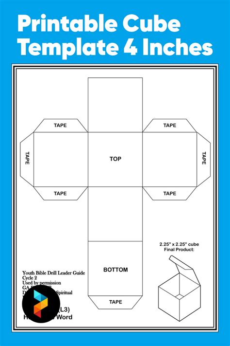 Eneditable Cube Template