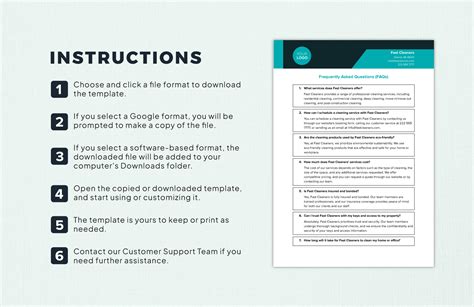 Eneditable Faq Template