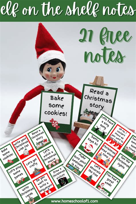 Enelf On The Shelf Notes Template