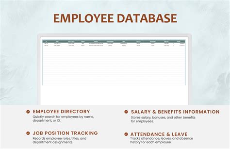 Enemployee Database Excel Template