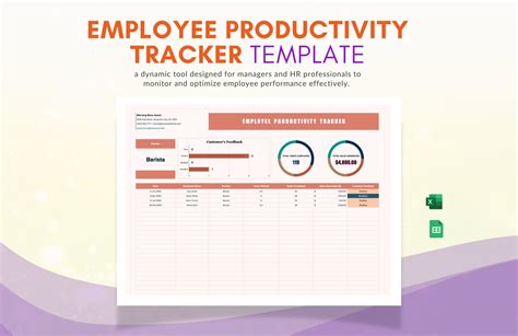 Enemployee Productivity Tracker Excel Template