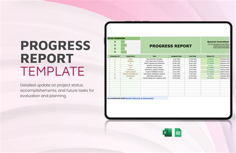 Enemployee Progress Report Template Excel