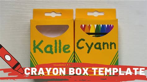 Enempty Crayon Box Template