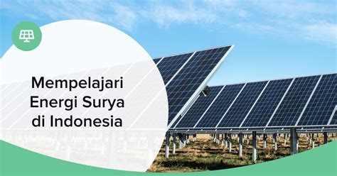 energi surya in indonesia