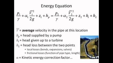 energy balance equation fluid mechanics