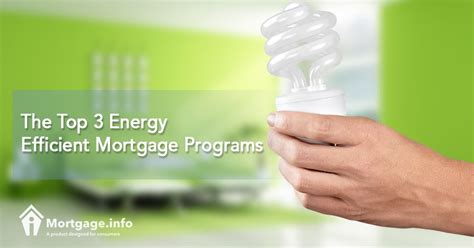 energy efficient mortgage program