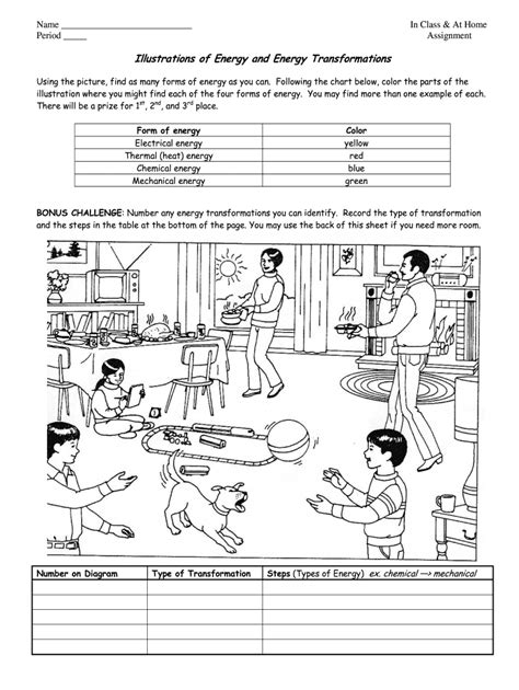 energy transformation worksheet with answers pdf grade 8