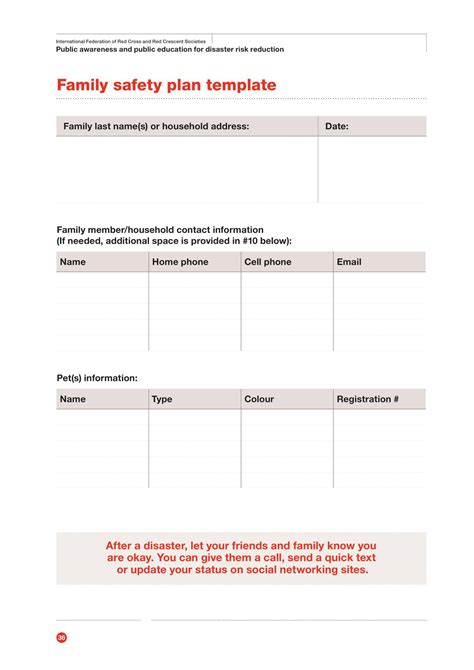 Enevent Safety Plan Template
