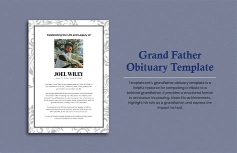 Enexample Obituary Template