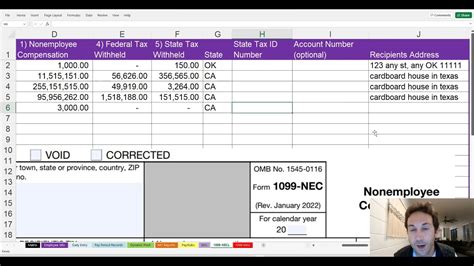 Enexcel 1099 Template