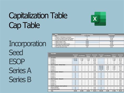 Enexcel Cap Table Template