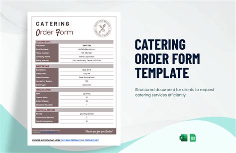 Enexcel Catering Template