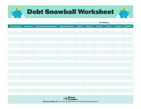 Enexcel Debt Snowball Template