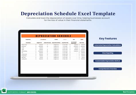 Enexcel Depreciation Template