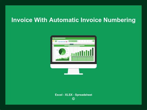 Enexcel Invoice Template With Automatic Invoice Numbering Free Download