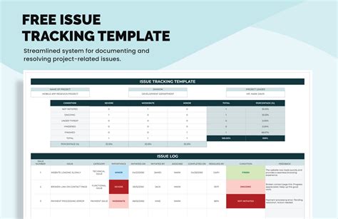 Enexcel Issue Tracking Template