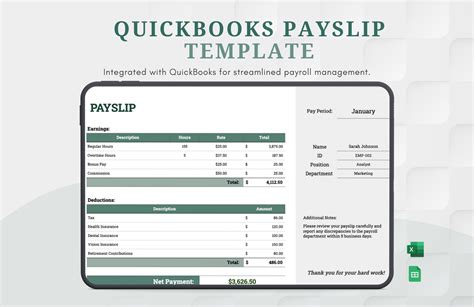 Enexcel Quickbooks Template