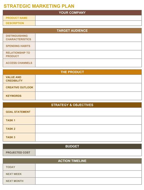 Enexcel Strategic Plan Template