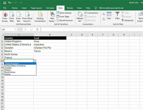 Enexcel Survey Template With Drop Down List