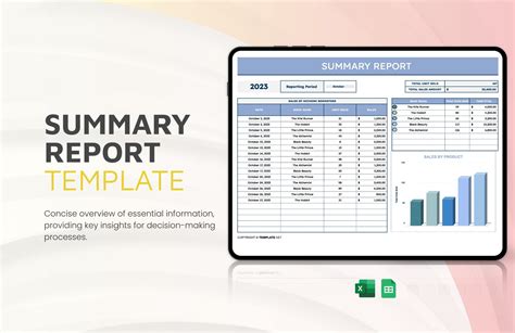 Enexecutive Summary Excel Template