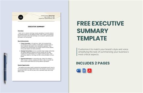 Enexecutive Summary Template Google Docs