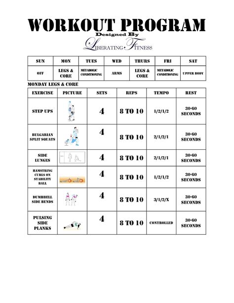 Enexercise Program Design Template