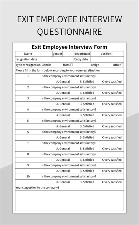 Enexit Interview Questions Template