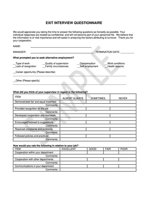 Enexit Interview Template Shrm