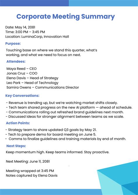 Enexit Meeting Template