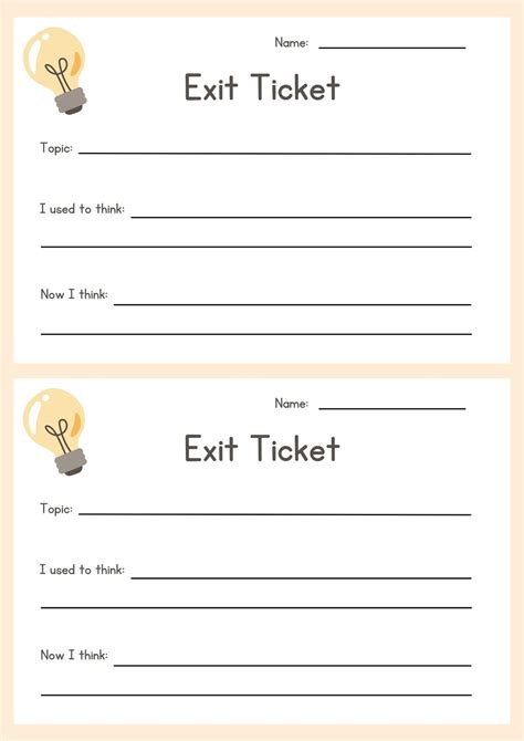 Enexit Ticket Template Free