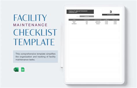 Enfacility Checklist Template