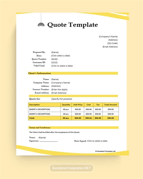 Enfencing Quotes Template