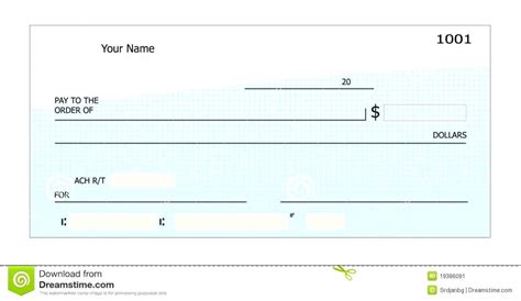 Enfillable Blank Check Template Excel